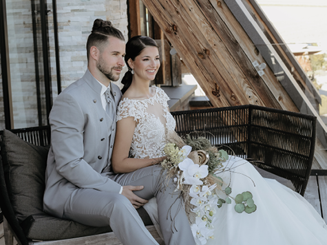 Shooting auf der Dachterrasse in Tirol