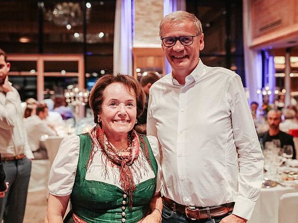Seniorchefin des Schwarz mit Günther Jauch